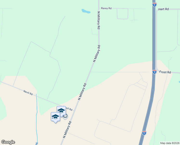 map of restaurants, bars, coffee shops, grocery stores, and more near 340 North Military Road in Winlock