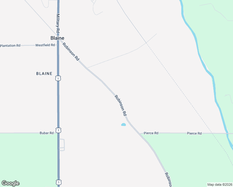 map of restaurants, bars, coffee shops, grocery stores, and more near 107 Robinson Road in Blaine