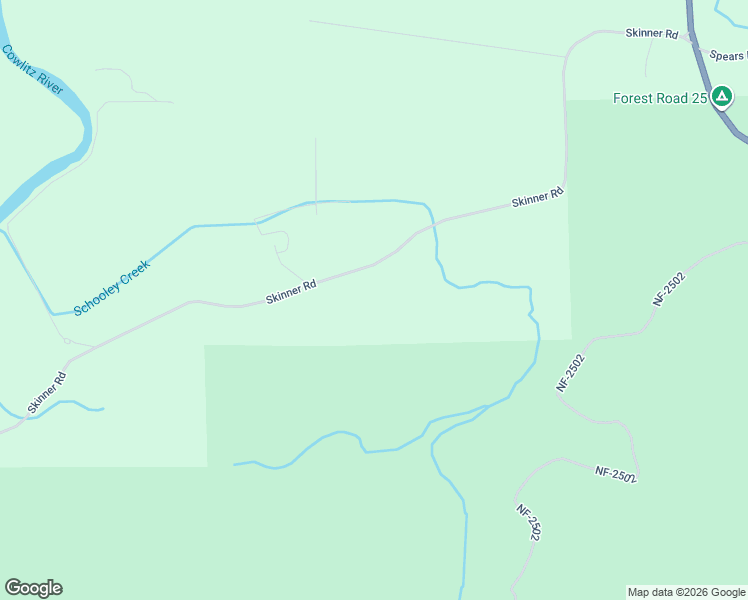 map of restaurants, bars, coffee shops, grocery stores, and more near 310 Skinner Road in Randle