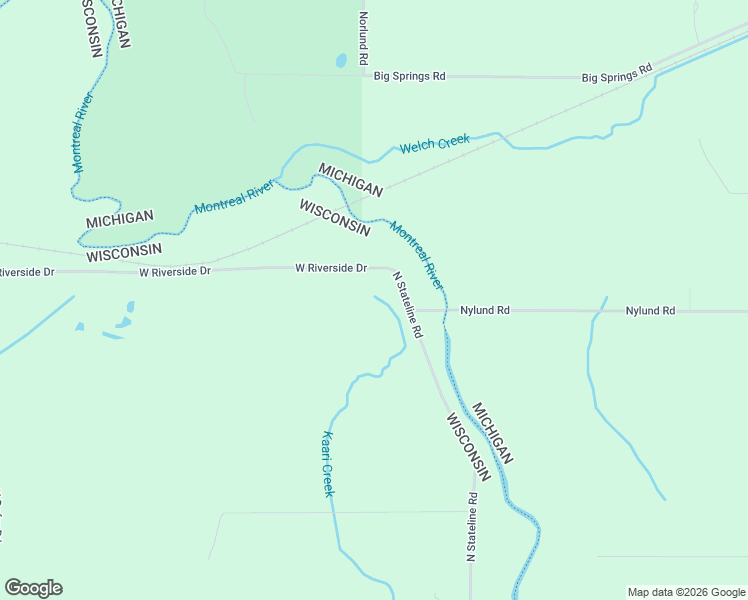 map of restaurants, bars, coffee shops, grocery stores, and more near 5999 West Riverside Drive in Hurley