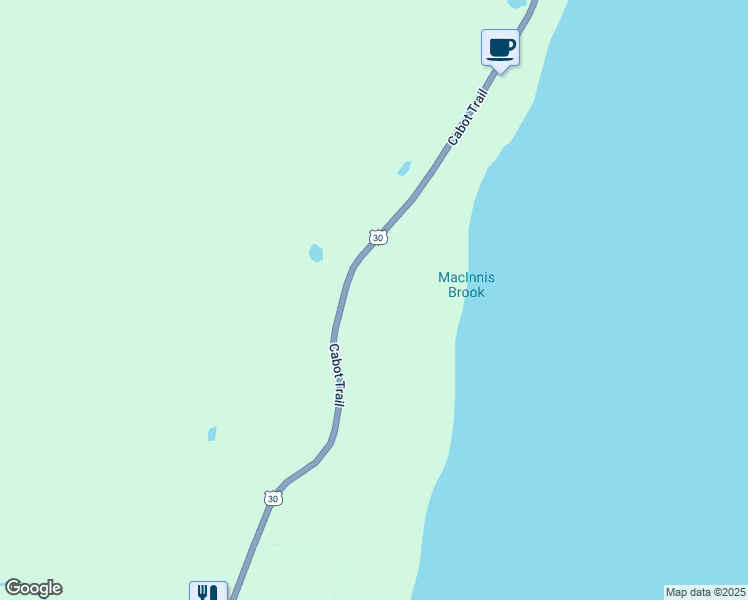 map of restaurants, bars, coffee shops, grocery stores, and more near 2 Cabot Trail in Baddeck