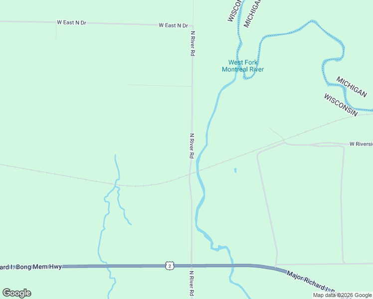 map of restaurants, bars, coffee shops, grocery stores, and more near 14503 North River Road in Hurley