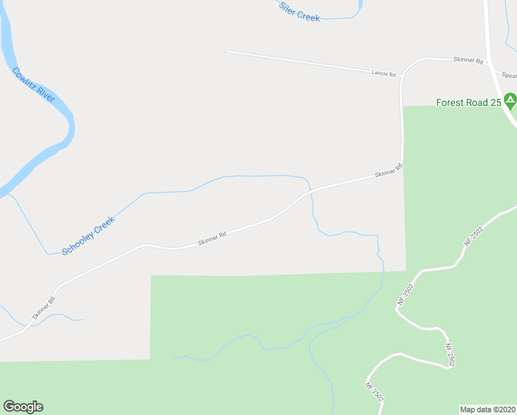 map of restaurants, bars, coffee shops, grocery stores, and more near 310 Skinner Road in Randle