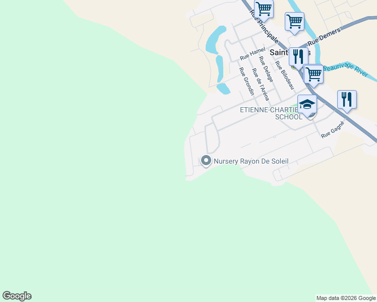 map of restaurants, bars, coffee shops, grocery stores, and more near 508 Rue de la Perse in Saint-Gilles