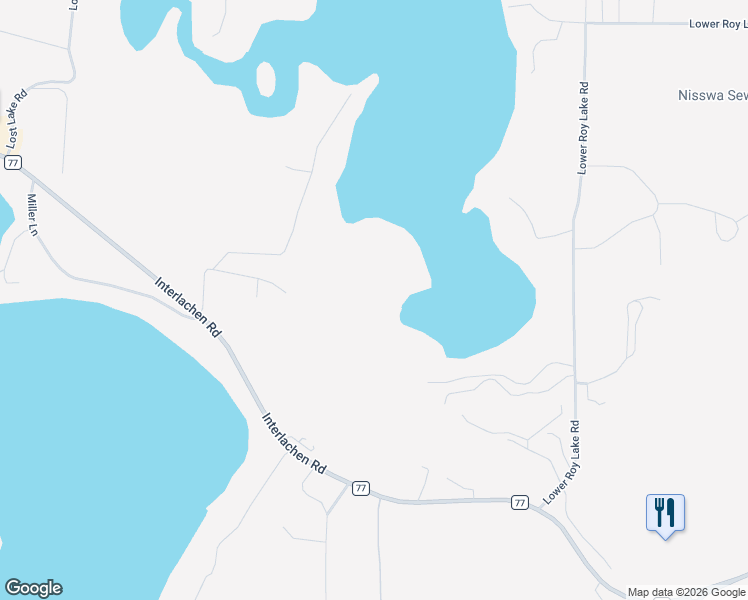 map of restaurants, bars, coffee shops, grocery stores, and more near 8152 Whitstrom Road in Nisswa
