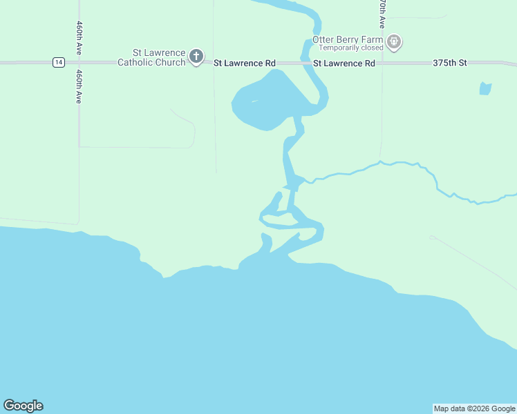 map of restaurants, bars, coffee shops, grocery stores, and more near 46436 County Highway 14 in Perham