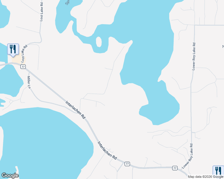 map of restaurants, bars, coffee shops, grocery stores, and more near 8152 Whitstrom Road in Nisswa