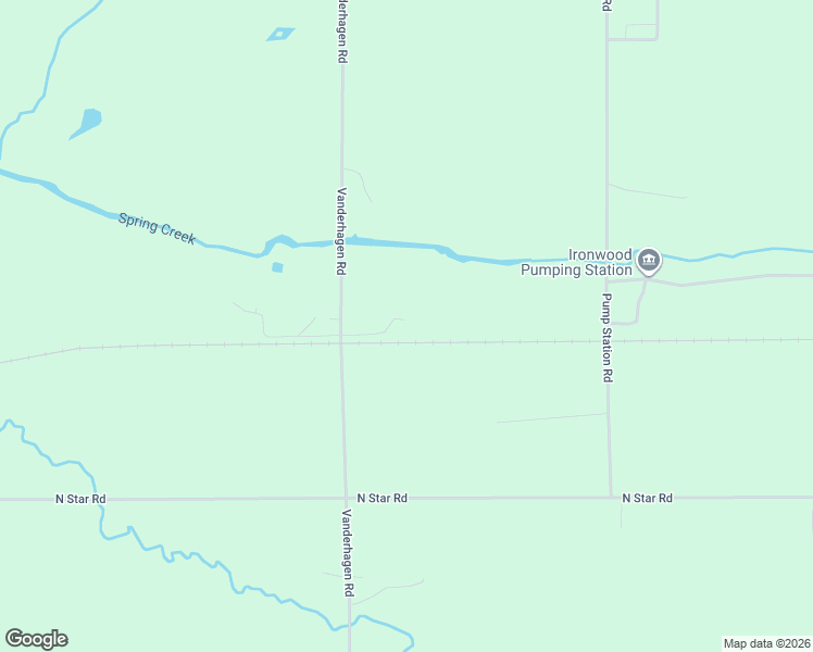 map of restaurants, bars, coffee shops, grocery stores, and more near N11432 Vanderhagen Road in Ironwood