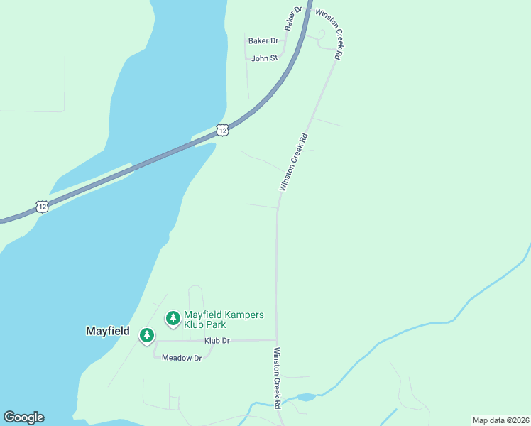 map of restaurants, bars, coffee shops, grocery stores, and more near 222 Winston Creek Road in Mossyrock