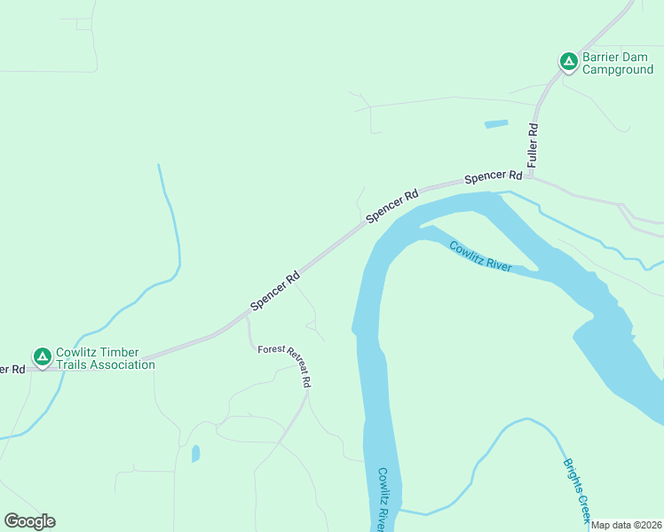 map of restaurants, bars, coffee shops, grocery stores, and more near 2143 Spencer Road in Salkum