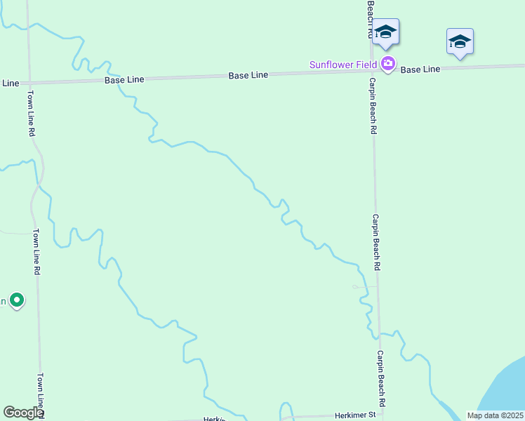 map of restaurants, bars, coffee shops, grocery stores, and more near 447 Carpin Beach Road in Sault Ste. Marie
