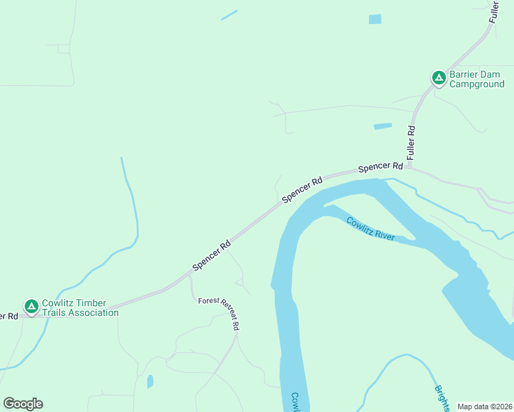 map of restaurants, bars, coffee shops, grocery stores, and more near 2143 Spencer Road in Salkum