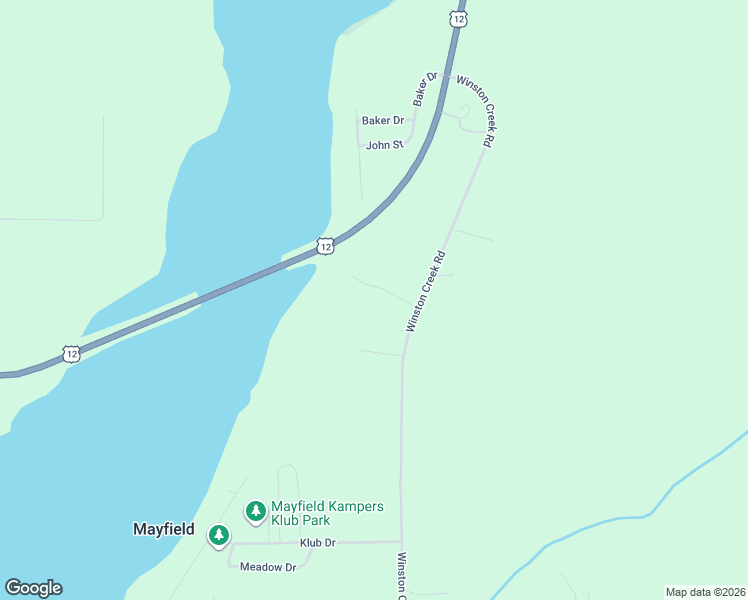 map of restaurants, bars, coffee shops, grocery stores, and more near 222 Winston Creek Road in Mossyrock