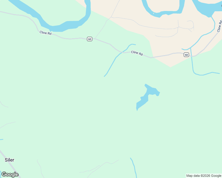 map of restaurants, bars, coffee shops, grocery stores, and more near Cline Road in Randle