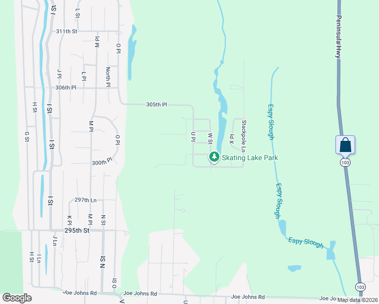 map of restaurants, bars, coffee shops, grocery stores, and more near 30207 U Place in Ocean Park