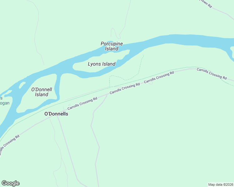 map of restaurants, bars, coffee shops, grocery stores, and more near 318 Carrolls Crossing Road in Carrolls Crossing