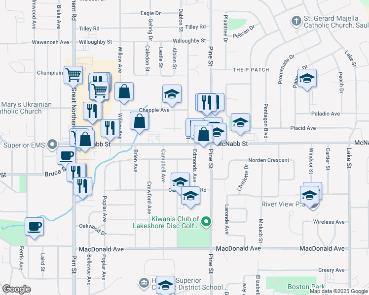349 McNabb Street, Sault Ste. Marie ON Walk Score