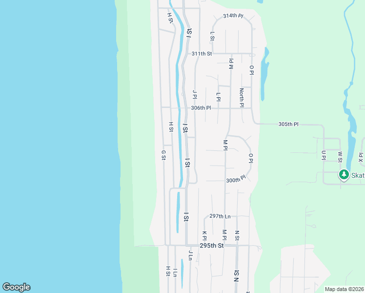 map of restaurants, bars, coffee shops, grocery stores, and more near 30404 H Street in Ocean Park
