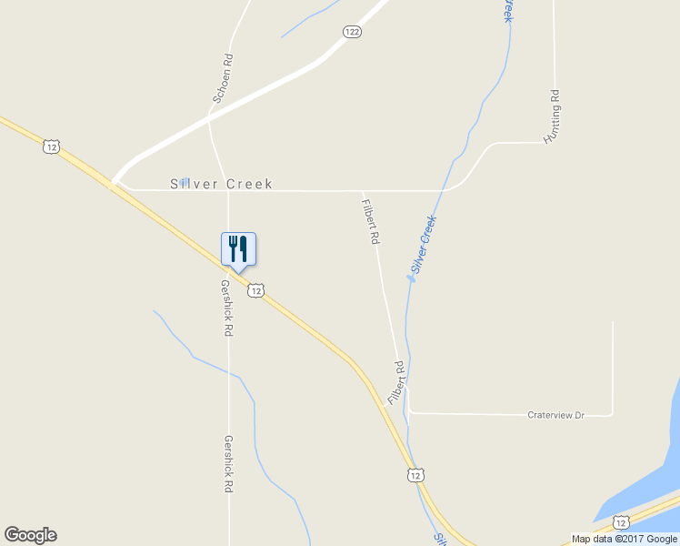 map of restaurants, bars, coffee shops, grocery stores, and more near 179 Filbert Road in Silver Creek