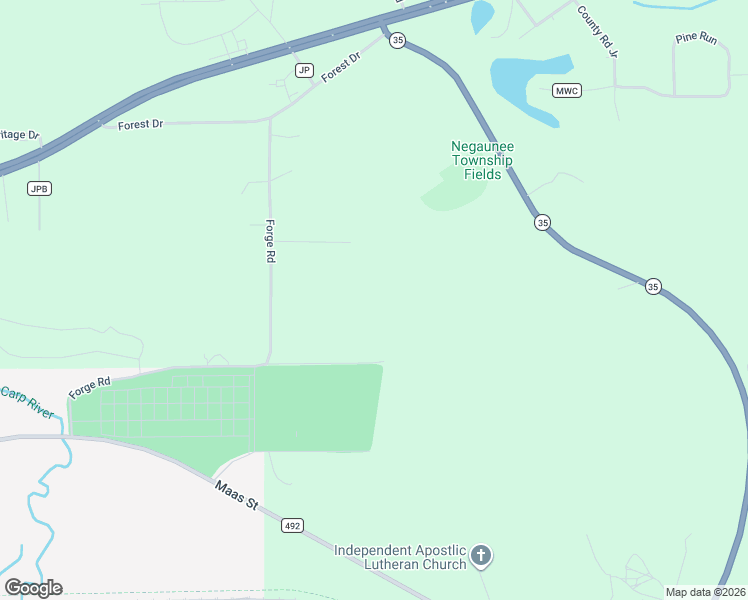 map of restaurants, bars, coffee shops, grocery stores, and more near in Negaunee