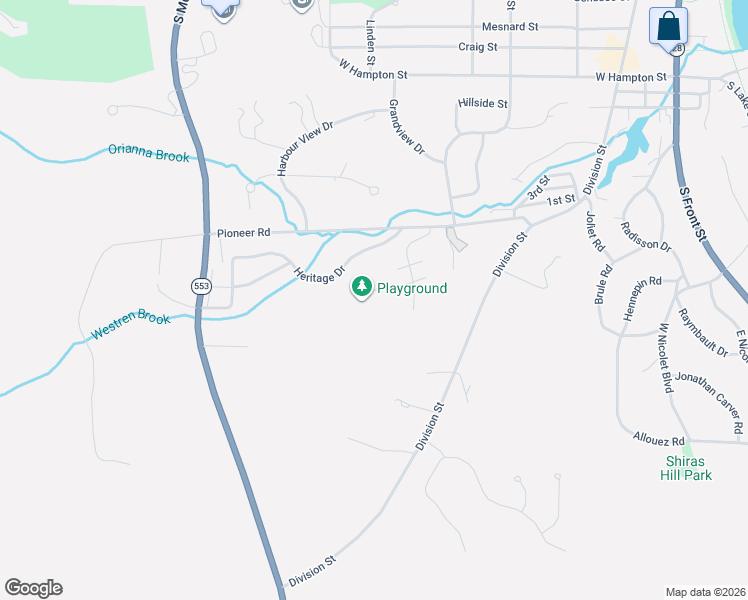 map of restaurants, bars, coffee shops, grocery stores, and more near 865 Preserve Drive in Marquette