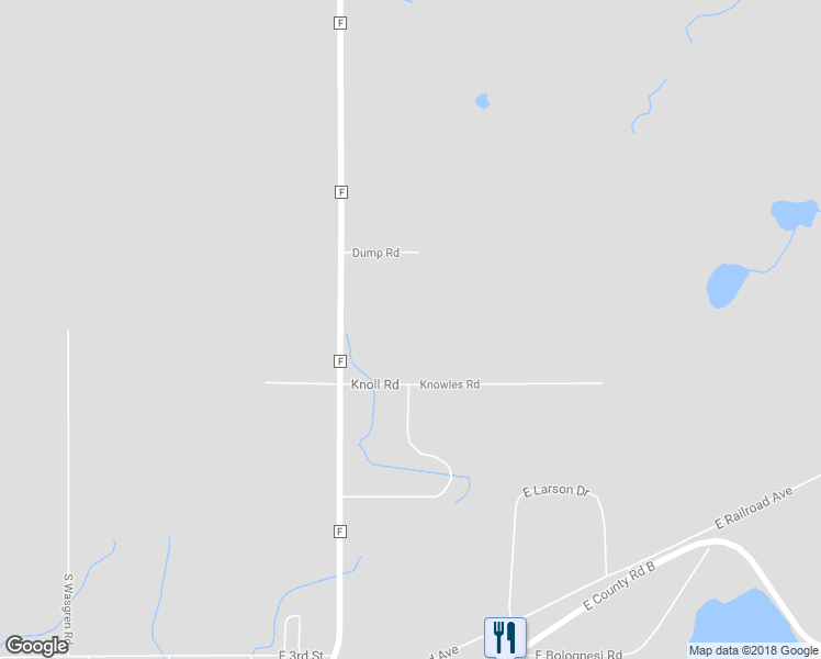 map of restaurants, bars, coffee shops, grocery stores, and more near 6560 County Road F in Lake Nebagamon