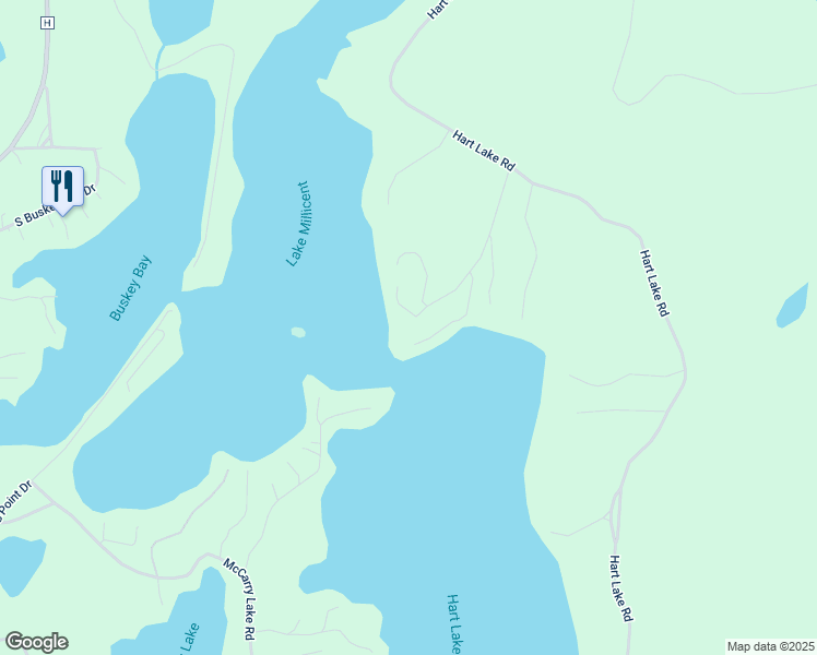 map of restaurants, bars, coffee shops, grocery stores, and more near 65730 East Pinecrest Road in Iron River