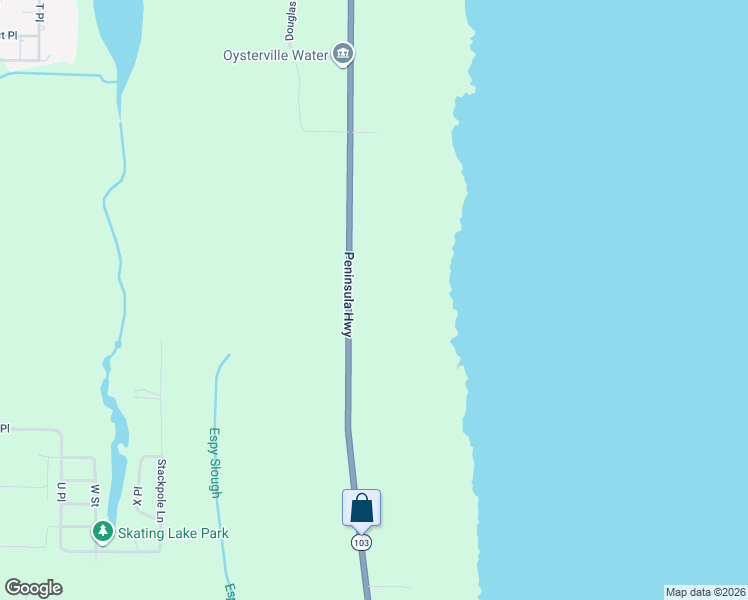 map of restaurants, bars, coffee shops, grocery stores, and more near 31010 Sandridge Road in Ocean Park