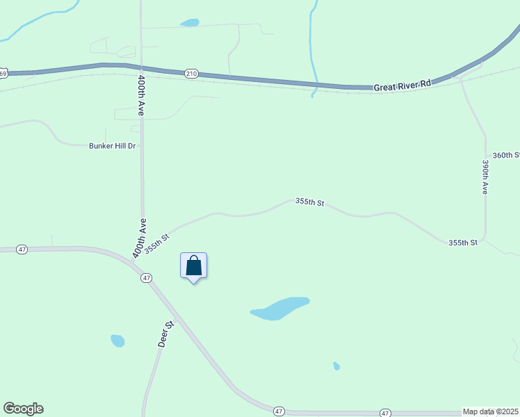 map of restaurants, bars, coffee shops, grocery stores, and more near 39646 355th Street in Aitkin