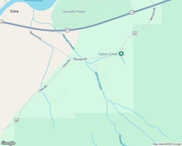 map of restaurants, bars, coffee shops, grocery stores, and more near 193 Bennett Road in Randle