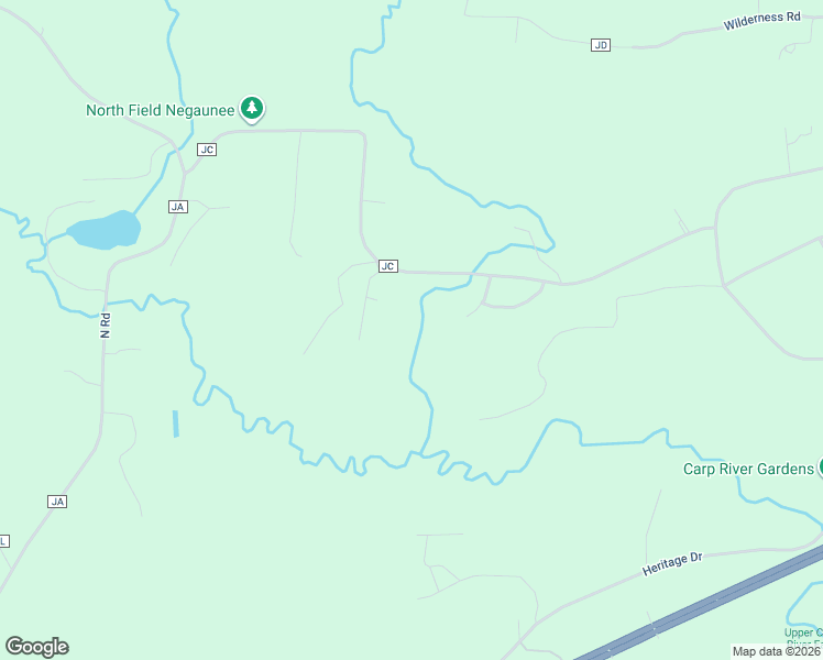 map of restaurants, bars, coffee shops, grocery stores, and more near 197 Kivela Road in Negaunee