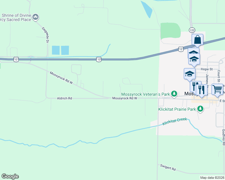 map of restaurants, bars, coffee shops, grocery stores, and more near 214-248 Mossyrock Rd W in Mossyrock