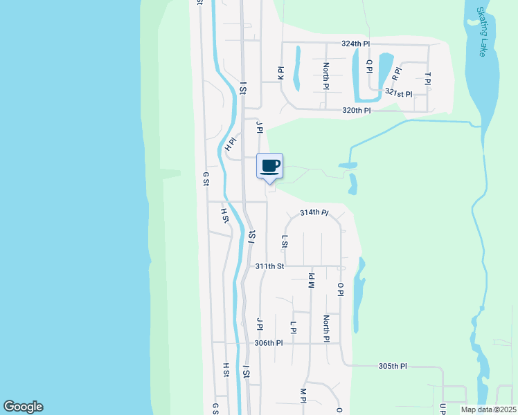 map of restaurants, bars, coffee shops, grocery stores, and more near 1006 315th Street in Ocean Park