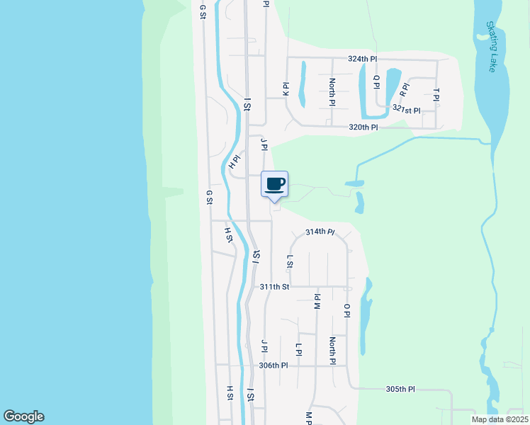 map of restaurants, bars, coffee shops, grocery stores, and more near 1006 315th Street in Ocean Park