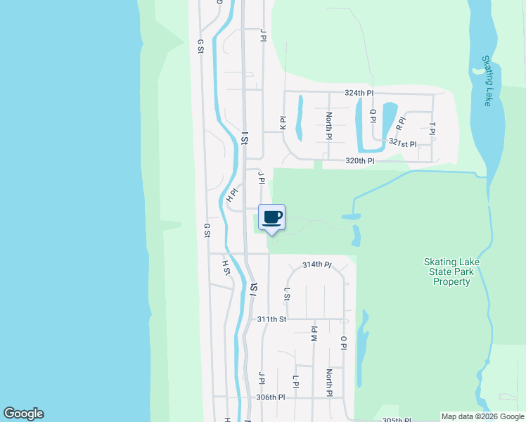 map of restaurants, bars, coffee shops, grocery stores, and more near 31612 I Street in Ocean Park