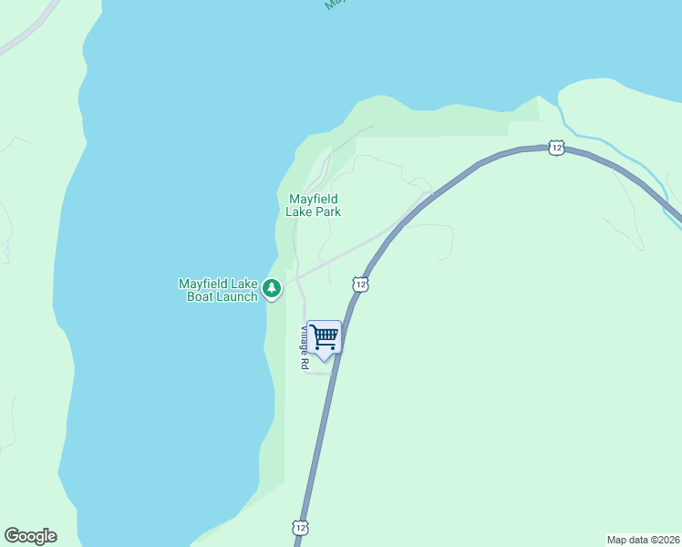 map of restaurants, bars, coffee shops, grocery stores, and more near 165 Beach Road in Mossyrock