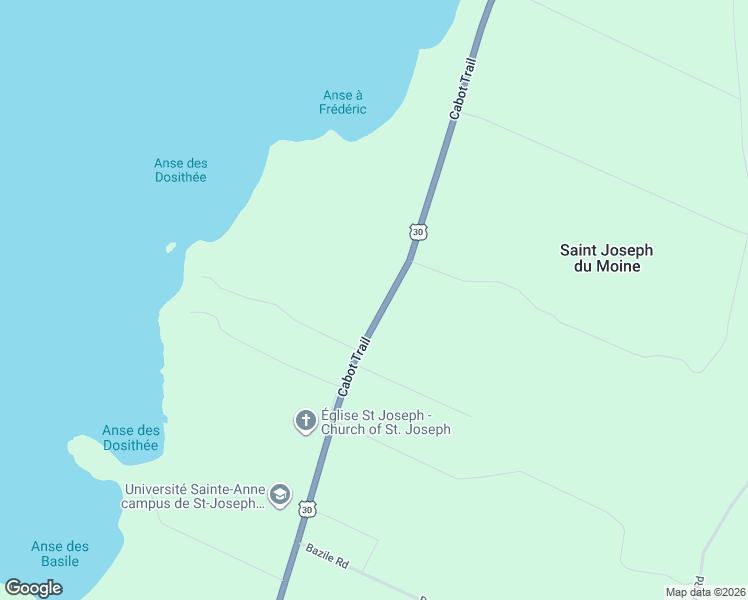 map of restaurants, bars, coffee shops, grocery stores, and more near 12669 Cabot Trail Road in Saint Joseph du Moine