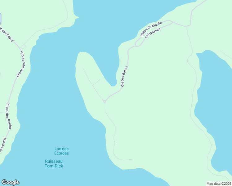 map of restaurants, bars, coffee shops, grocery stores, and more near Chemin des Boisés in Laurentides