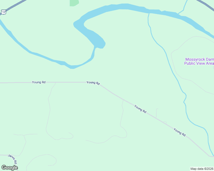 map of restaurants, bars, coffee shops, grocery stores, and more near 416 Young Road in Mossyrock