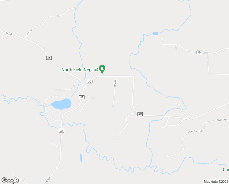 map of restaurants, bars, coffee shops, grocery stores, and more near Uno Drive in Negaunee