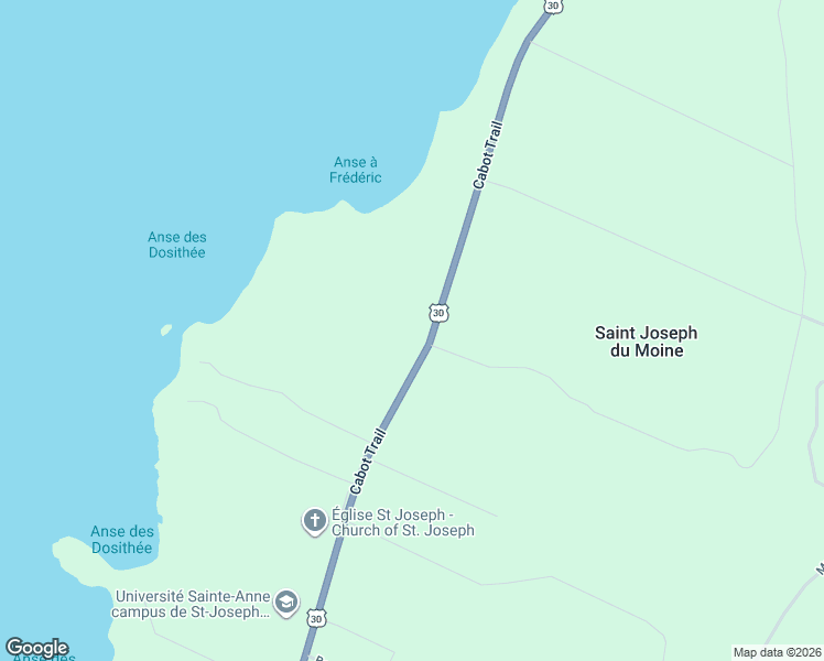 map of restaurants, bars, coffee shops, grocery stores, and more near 12723 Cabot Trail in Saint Joseph du Moine
