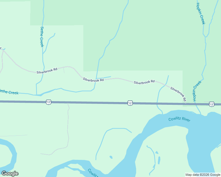 map of restaurants, bars, coffee shops, grocery stores, and more near 1258 Silverbrook Road in Randle