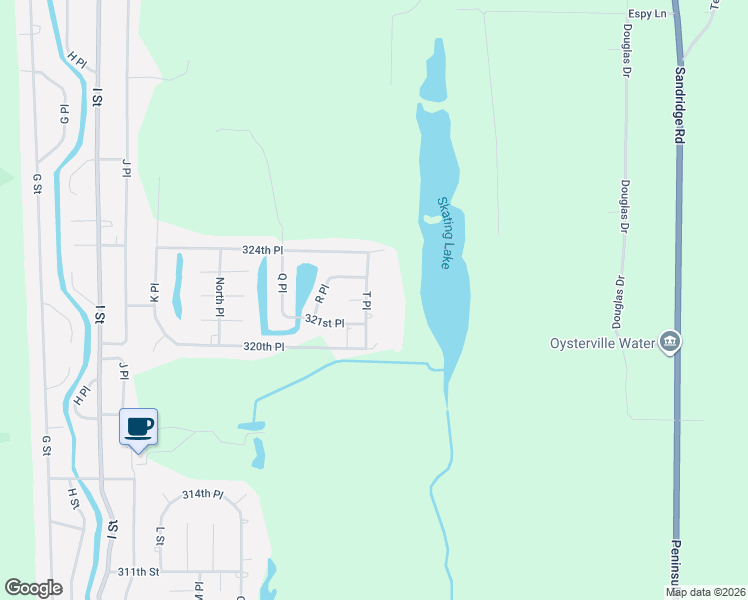 map of restaurants, bars, coffee shops, grocery stores, and more near 32217 T Place in Ocean Park