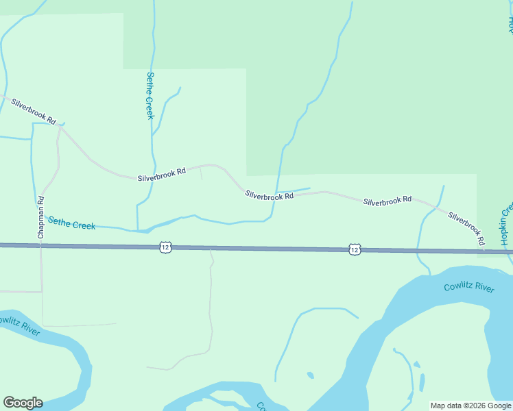 map of restaurants, bars, coffee shops, grocery stores, and more near 1258 Silverbrook Road in Randle