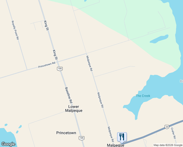 map of restaurants, bars, coffee shops, grocery stores, and more near 207 Malpeque Road in Kensington