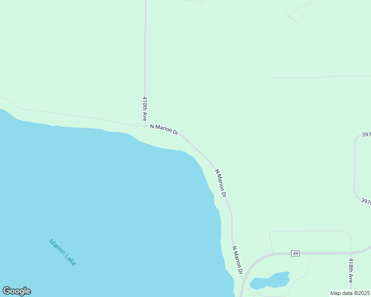 map of restaurants, bars, coffee shops, grocery stores, and more near 41086 North Marion Drive in Perham