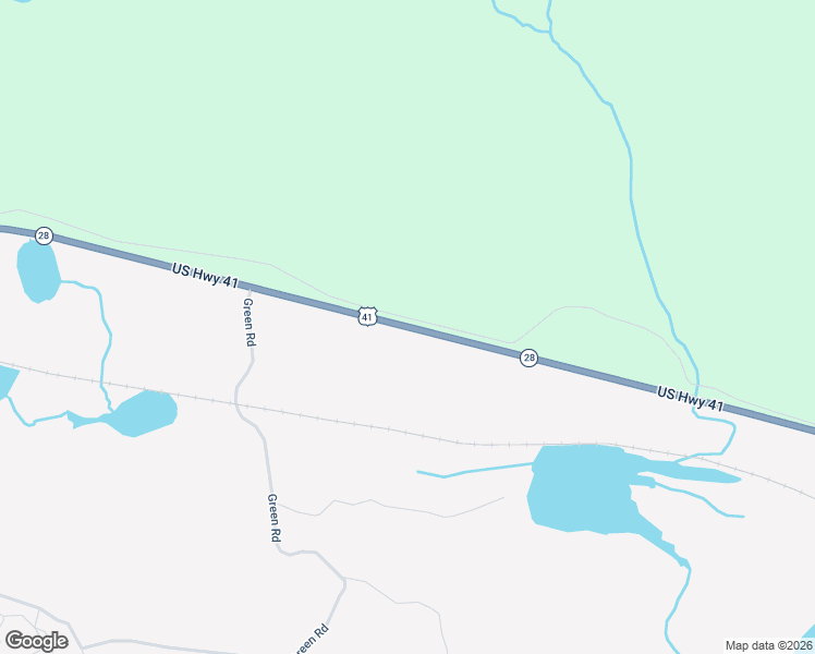 map of restaurants, bars, coffee shops, grocery stores, and more near Michigan 28 in Champion