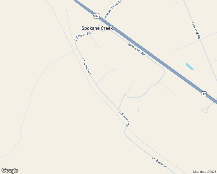 map of restaurants, bars, coffee shops, grocery stores, and more near 67 L F Baum Road in East Helena