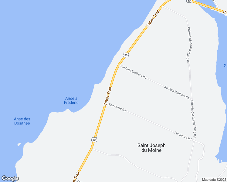 map of restaurants, bars, coffee shops, grocery stores, and more near 12854 Cabot Trail in Saint Joseph du Moine