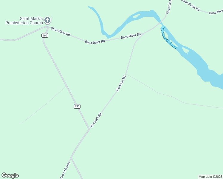 map of restaurants, bars, coffee shops, grocery stores, and more near 145 Keswick Road in Bass River